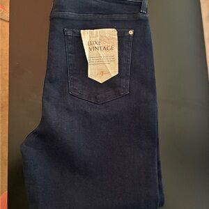 7 For All Mankind Luxe Audrey Vintage Dark Indigo Skinny Jeans